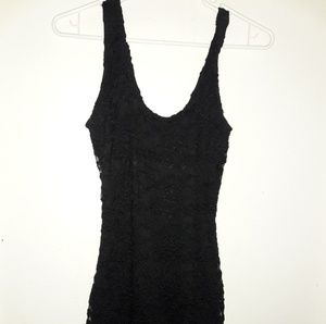 Small Lace mini dress black w/slip by Love, Fire